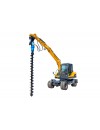 Excavator modified Auger Drill Rig