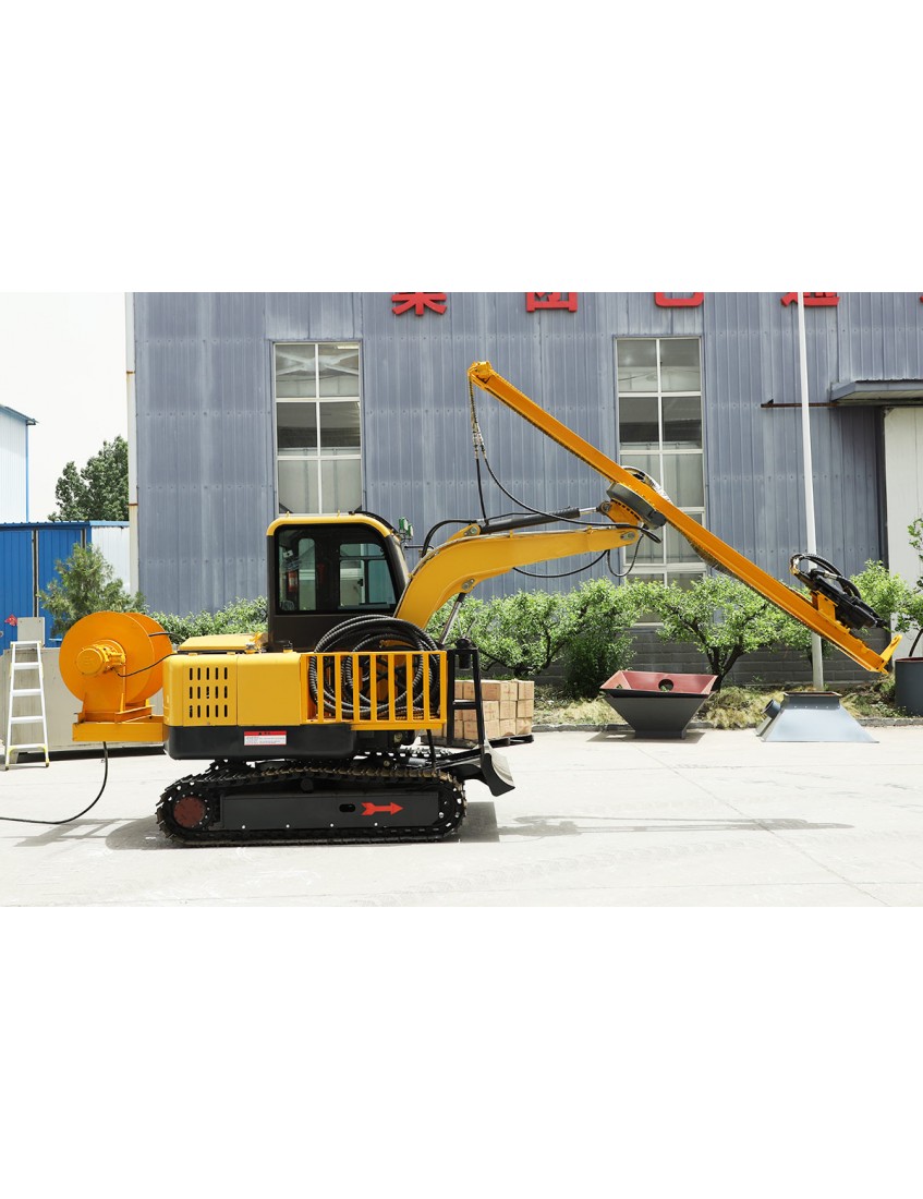 HW100 Excavator modified rock drill